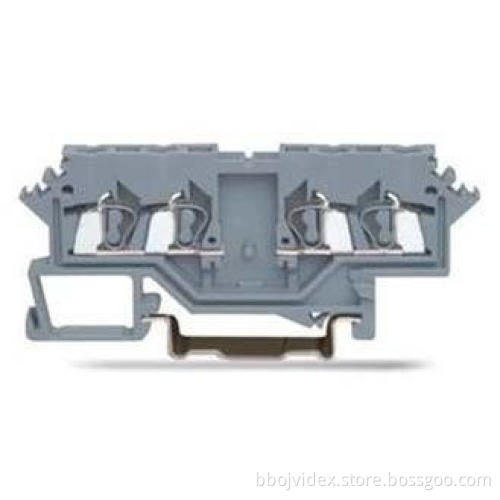 WAGO 24 - 16 AWG 2 * 2 Conductor Through Spring Terminal Bl